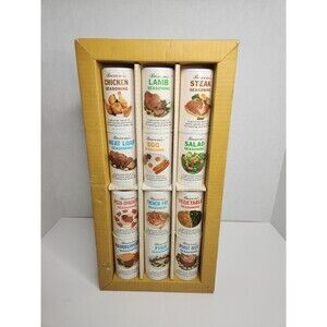 Spice Assortment Bascom's VINTAGE Gourmet Chest RARE Midcentury Kitchen Prop